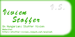 vivien stoffer business card